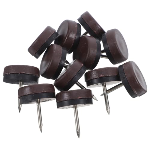 LOORGVEL 40 Stück rutschfeste Möbelmatten Stühle Tisch Nivellierfüße Robuste Nivellierfüße Möbelanker Möbelbeschläge Tischbein Nivellierer Anschraubbare Stuhlgleiter Gummi von LOORGVEL