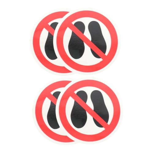 LOORGVEL 4Stücke Do Not Step Aufkleber Selbstklebend Runde Warnetiketten für Innen und Außenbereiche Warnung für Einkaufszentren LOORGVEL 4Stücke Do Not Step Aufkleber Selbstklebend Runde Warnetiketten für Innen und Außenbereiche Warnung für Einkaufszentren von LOORGVEL