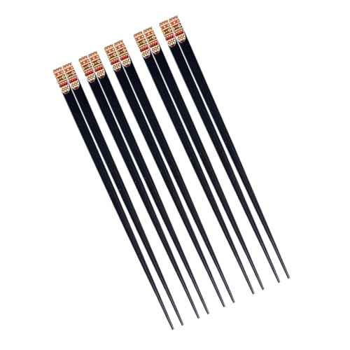 LOORGVEL 5 Paare Japanische Essstäbchen aus Holz Stabiles Leichtes Haushalts Set Wiederverwendbar für Sushi Nudelgerichte Hot Pot und Asiatische Dinnerpartys LOORGVEL 5 Paare Japanische Essstäbchen aus Holz Stabiles Leichtes Haushalts Set Wiederverwendbar für Sushi Nudelgerichte Hot Pot und Asiatische Dinnerpartys von LOORGVEL