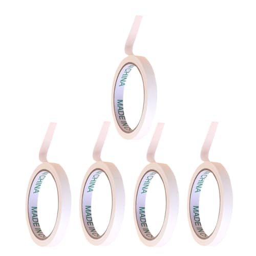 LOORGVEL 5 Rollen Malerkrepp Masking Tape Weißes Selbstklebendes Malerband Abdeckband für Kunst DIY Basteln Lehrmaterialien Vielseitig Einsetzbar LOORGVEL 5 Rollen Malerkrepp Masking Tape Weißes Selbstklebendes Malerband Abdeckband für Kunst DIY Basteln Lehrmaterialien Vielseitig Einsetzbar von LOORGVEL