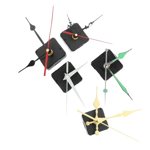 LOORGVEL 5 Sätze Teiliges Uhrwerk Ersatzset mit Langen Wellen Geräuschloses Quarzuhrwerk DIY Wanduhr Reparaturteile Kompatibel für Verschiedene Ziffernblätter Langlebig und Präzise LOORGVEL 5 Sätze Teiliges Uhrwerk Ersatzset mit Langen Wellen Geräuschloses Quarzuhrwerk DIY Wanduhr Reparaturteile Kompatibel für Verschiedene Ziffernblätter Langlebig und Präzise von LOORGVEL