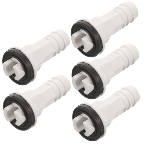 LOORGVEL 5 Stück Teiliges Ablaufschlauch für Fenster Klimageräte Wetterfester Abs Ablaufschlauchverbinder mit Dichtem Sitz Kompatibel mit Diversen Klimaanlagen Einfache Montage und Robust von LOORGVEL