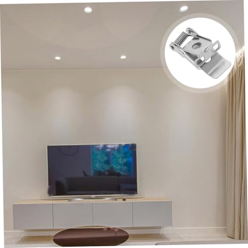 LOORGVEL 5 Stück Teiliges LED Downlight Federspanner aus Hochfestem Material Federbelastete Montageclips für Einbauleuchten Schnelles Anbringen Geeignet für Deckenleuchten und Panel Lampen von LOORGVEL