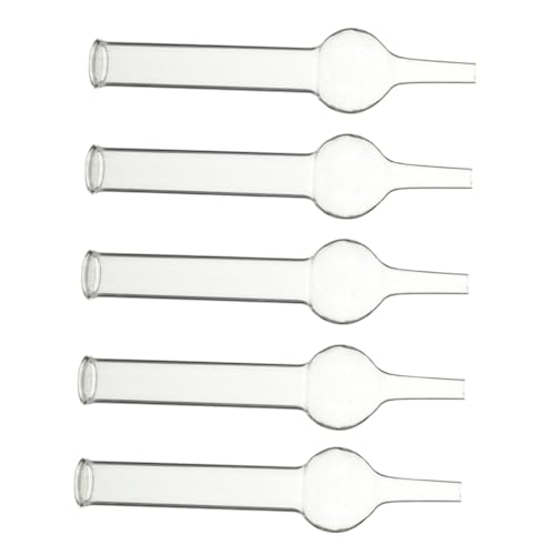 LOORGVEL 5 Stück Teiliges Labor Glas Trocknungsrohre Einzeln Kugel Trocknungsröhrchen für Chemieexperimente in Schule und Labor aus Hochwertigem Glas LOORGVEL 5 Stück Teiliges Labor Glas Trocknungsrohre Einzeln Kugel Trocknungsröhrchen für Chemieexperimente in Schule und Labor aus Hochwertigem Glas von LOORGVEL
