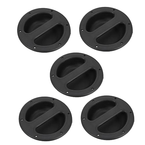 LOORGVEL 5 Stück Teiliges Runde Lautsprechergriffe Robustem Abs Praktische Stage Loudspeaker Handles Einfache Montage Glatte Oberfläche Widerstandsfähig für Audio Cabinet und von LOORGVEL