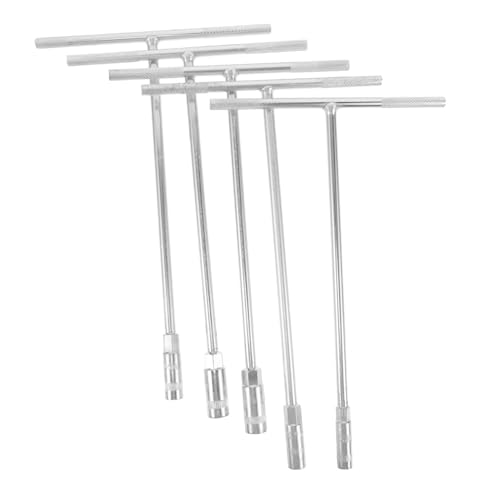 LOORGVEL 5 Stück Teiliges T-griff Steckschlüssel Langlebiger Hochkohlenstoffstahl Ergonomischer Griff Stabile Sechskant Nüsse für Fahrzeugreparatur und Vielseitige Anwendungen LOORGVEL 5 Stück Teiliges T-griff Steckschlüssel Langlebiger Hochkohlenstoffstahl Ergonomischer Griff Stabile Sechskant Nüsse für Fahrzeugreparatur und Vielseitige Anwendungen von LOORGVEL