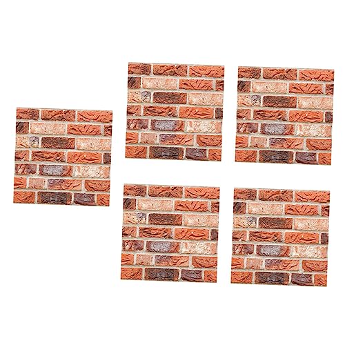 LOORGVEL 5 Stück Teiliges Wasserdichte Selbstklebende Ziegelmuster Wandpaneele für Wohnzimmer Küche Bad Kratzfest Feuchtigkeitsbeständig Einfache Montage Dekorative Wandverkleidung LOORGVEL 5 Stück Teiliges Wasserdichte Selbstklebende Ziegelmuster Wandpaneele für Wohnzimmer Küche Bad Kratzfest Feuchtigkeitsbeständig Einfache Montage Dekorative Wandverkleidung von LOORGVEL