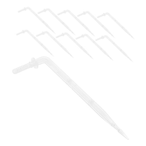 LOORGVEL 50 Stück Gebogene Tropfstrahler für Gartenbewässerung Automatisches Bewässerungssystem mit Schlauchanschluss Wassersparende Tropfstrahler Bewässerung für Obstbäume und von LOORGVEL