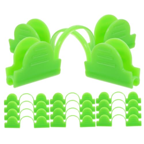 LOORGVEL 50 Stück Gewächshausclips Kunststoff Doppelkopf Winddicht Fixierklammern für Folienbefestigung Langlebig und Einfach Verstellbar für Gartengewächshaus Pflanzenhalter LOORGVEL 50 Stück Gewächshausclips Kunststoff Doppelkopf Winddicht Fixierklammern für Folienbefestigung Langlebig und Einfach Verstellbar für Gartengewächshaus Pflanzenhalter von LOORGVEL