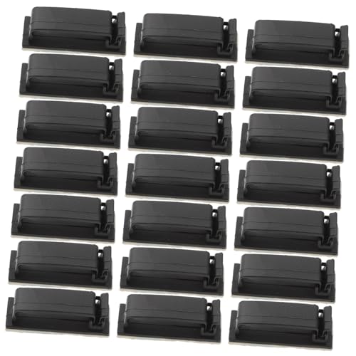 LOORGVEL 50 Stück Kabelorganizer Praktische Kabelfixierung Clips für Schreibtisch Selbstklebend Geeignet für Glatten Oberflächen Multifunktional zur Ordnung von Kabeln Schwarz LOORGVEL 50 Stück Kabelorganizer Praktische Kabelfixierung Clips für Schreibtisch Selbstklebend Geeignet für Glatten Oberflächen Multifunktional zur Ordnung von Kabeln Schwarz von LOORGVEL