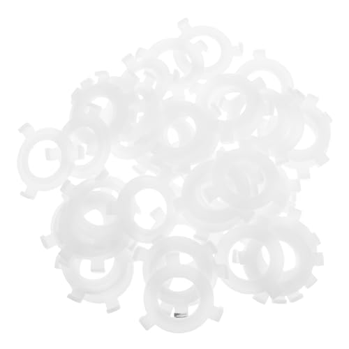 LOORGVEL 50 Stück Lampenschirm-reduzierringe aus Weißem Kunststoff Lampenfassung Adapter Stabile Lampenschirm-adapterringe für Deckenleuchten und Tischlampen Langlebig und Vielseitig LOORGVEL 50 Stück Lampenschirm-reduzierringe aus Weißem Kunststoff Lampenfassung Adapter Stabile Lampenschirm-adapterringe für Deckenleuchten und Tischlampen Langlebig und Vielseitig von LOORGVEL