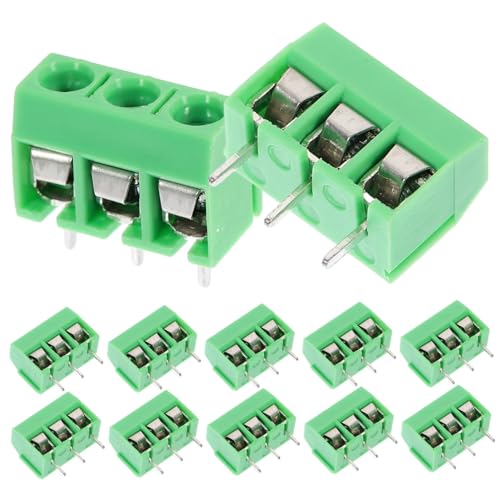 LOORGVEL 50 Stück Polige Schraubklemmen Pcb Anschlussklemmen Kompakt Leicht Grün für Einfache Montage und Schnelle Verdrahtung in Elektrischen Schaltungen Geeignet LOORGVEL 50 Stück Polige Schraubklemmen Pcb Anschlussklemmen Kompakt Leicht Grün für Einfache Montage und Schnelle Verdrahtung in Elektrischen Schaltungen Geeignet von LOORGVEL