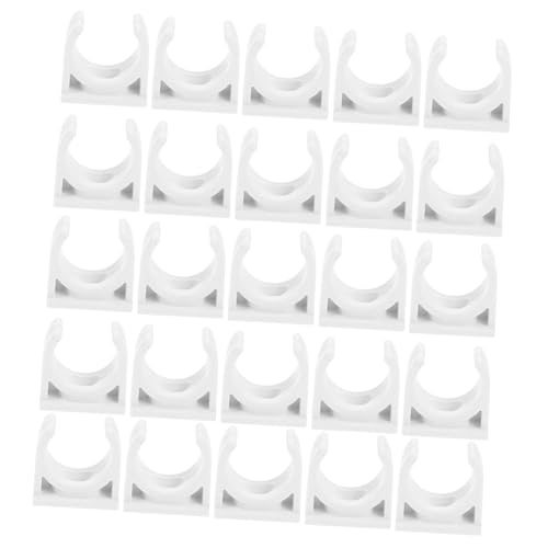 LOORGVEL 50 Stück U Förmige PVC Rohrschellen Rohrhalter Korrosionsbeständig Installieren für Luftschlauch Wasser Kraftstoffleitung LOORGVEL 50 Stück U Förmige PVC Rohrschellen Rohrhalter Korrosionsbeständig Installieren für Luftschlauch Wasser Kraftstoffleitung von LOORGVEL
