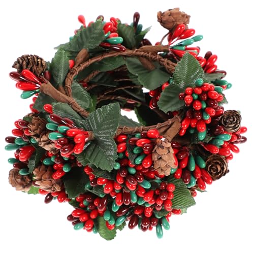 LOORGVEL 6 Stück Kerzenhalterdekoration Blumengirlande Bouquet Künstliche Blumen Dekorate Dekorativ Girlande Dekoration -girlandendekor Schöne Tannenzapfengirlande LOORGVEL 6 Stück Kerzenhalterdekoration Blumengirlande Bouquet Künstliche Blumen Dekorate Dekorativ Girlande Dekoration -girlandendekor Schöne Tannenzapfengirlande von LOORGVEL