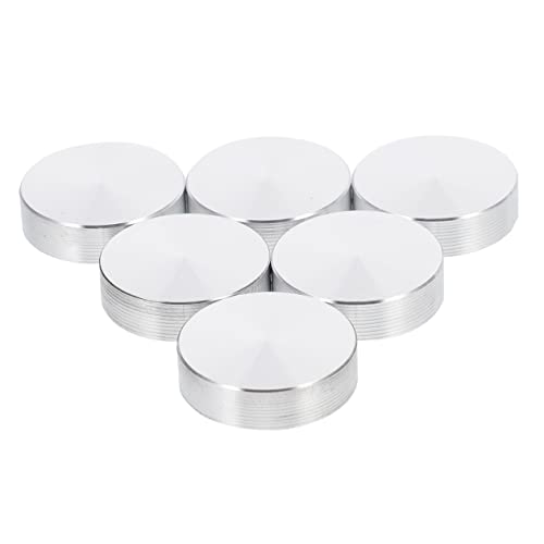 LOORGVEL 6 Stück Massiver Aluminium Kuchenkreistisch Kuchentisch Im Freien Runder Tisch Aluminium Scheibentisch Teetischplatte Scheibe Runde Tischdecke Aluminiumkreis Waschbare von LOORGVEL