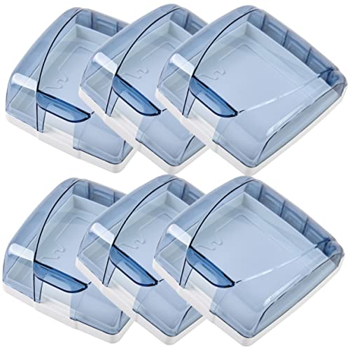 LOORGVEL 6 Stück Selbstklebende Wasserdichte Steckdosenabdeckung Transparente Schutzabdeckung für Badezimmer und Außensteckdosen Universeller Spritzschutz für Große Stecker Einfache LOORGVEL 6 Stück Selbstklebende Wasserdichte Steckdosenabdeckung Transparente Schutzabdeckung für Badezimmer und Außensteckdosen Universeller Spritzschutz für Große Stecker Einfache von LOORGVEL