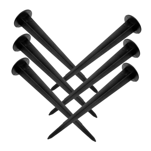 LOORGVEL 6 Stück Teiliges Aluminium Erdspieße für Solarleuchten Wetterfeste Metallstangen zur Einfachen Installation im Garten Robust und Langlebig Passend für Weihnachts und Candy Cane von LOORGVEL