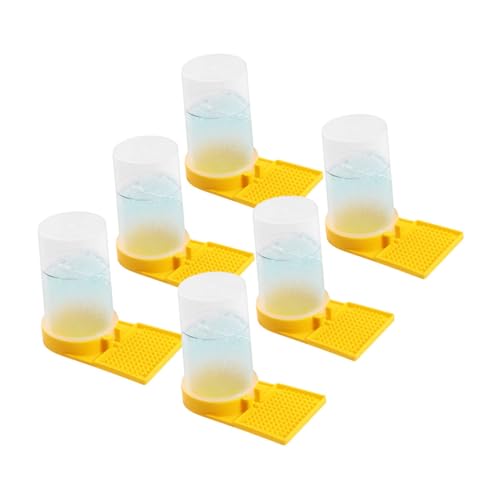 LOORGVEL 6 Stück Teiliges Bienenstock Wassertränke aus Kunststoff Bienenfreundlicher Mehrzweck Futterspender mit Niedrigem Wasserstand zur Vermeidung von Bienen ertrinken für Imkerei und LOORGVEL 6 Stück Teiliges Bienenstock Wassertränke aus Kunststoff Bienenfreundlicher Mehrzweck Futterspender mit Niedrigem Wasserstand zur Vermeidung von Bienen ertrinken für Imkerei und von LOORGVEL