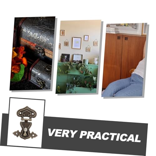 LOORGVEL 6 Stück Teiliges Kleine Vintage Haspschnäpper aus Zinklegierung für Holz Schmuckboxen Kompakter Antikverschluss mit Einfachem Design für Geschenk Werkzeugkisten LOORGVEL 6 Stück Teiliges Kleine Vintage Haspschnäpper aus Zinklegierung für Holz Schmuckboxen Kompakter Antikverschluss mit Einfachem Design für Geschenk Werkzeugkisten von LOORGVEL