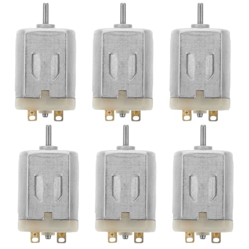 LOORGVEL 6 Stück Teiliges Mini Dc Ersatzmotor Set für Spielzeugeisenbahn DIY Hobby Elektromotoren Leichte Langlebige Antriebsmotoren für Modellbau LOORGVEL 6 Stück Teiliges Mini Dc Ersatzmotor Set für Spielzeugeisenbahn DIY Hobby Elektromotoren Leichte Langlebige Antriebsmotoren für Modellbau von LOORGVEL