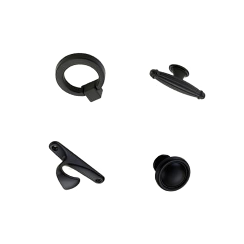 LOORGVEL 6 Stück Teiliges Moderner Schwarzer Aluminiumlegierung Schubladengriffe mit Rutschfestem Design Langlebig Leicht und Sicher Geeignet für Schränke Kleiderschränke Kommoden Einfache LOORGVEL 6 Stück Teiliges Moderner Schwarzer Aluminiumlegierung Schubladengriffe mit Rutschfestem Design Langlebig Leicht und Sicher Geeignet für Schränke Kleiderschränke Kommoden Einfache von LOORGVEL