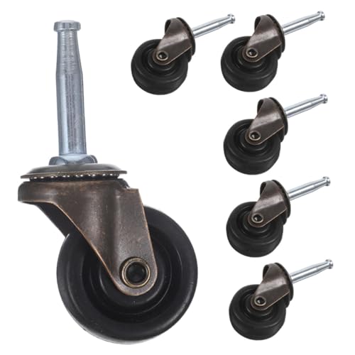 LOORGVEL 6 Stück Teiliges Möbelrollen aus Robustem Gummi Flexible Lenkrollen für Bücherregale und Schränke Geräuscharm Einfache Installation für Möbelbewegung und Parkettboden Geeignet LOORGVEL 6 Stück Teiliges Möbelrollen aus Robustem Gummi Flexible Lenkrollen für Bücherregale und Schränke Geräuscharm Einfache Installation für Möbelbewegung und Parkettboden Geeignet von LOORGVEL