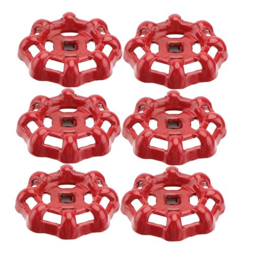 LOORGVEL 6 Stück Teiliges Roter Gusseisen Handräder Rundes Ventil Handrad Korrosionsbeständig Rostfrei Glatte Oberfläche für Absperrventile Wasserrohre Langlebig und Praktisch LOORGVEL 6 Stück Teiliges Roter Gusseisen Handräder Rundes Ventil Handrad Korrosionsbeständig Rostfrei Glatte Oberfläche für Absperrventile Wasserrohre Langlebig und Praktisch von LOORGVEL