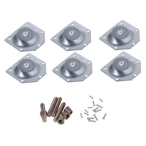 LOORGVEL 6 Stück Teiliges Set Tischbeinverbinder Pads Eisenplatte Gasket Leg Fixators für Möbelbeine Passend für Nordische Tische Langlebig und Einfach zu Montieren von LOORGVEL