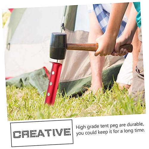 LOORGVEL 6 Stück Teiliges Zeltheringe aus Aluminiumlegierung Stabile Bodenanker für Outdoor Camping Geeignet für Strand Gras Schlamm mit Erhöhtem Design zum Einfachen Herausziehen LOORGVEL 6 Stück Teiliges Zeltheringe aus Aluminiumlegierung Stabile Bodenanker für Outdoor Camping Geeignet für Strand Gras Schlamm mit Erhöhtem Design zum Einfachen Herausziehen von LOORGVEL