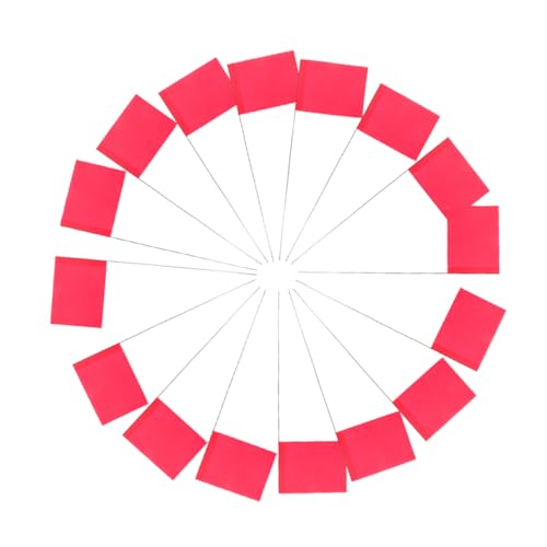 LOORGVEL 60 Stück Markierungsfahnen Rot Dreieckige Landschaftsmarker Wetterfeste Drahtfahnen Für Rasenbau Landwirtschaft Gartennutzung Hochsichtbar Notfallhilfe LOORGVEL 60 Stück Markierungsfahnen Rot Dreieckige Landschaftsmarker Wetterfeste Drahtfahnen Für Rasenbau Landwirtschaft Gartennutzung Hochsichtbar Notfallhilfe von LOORGVEL