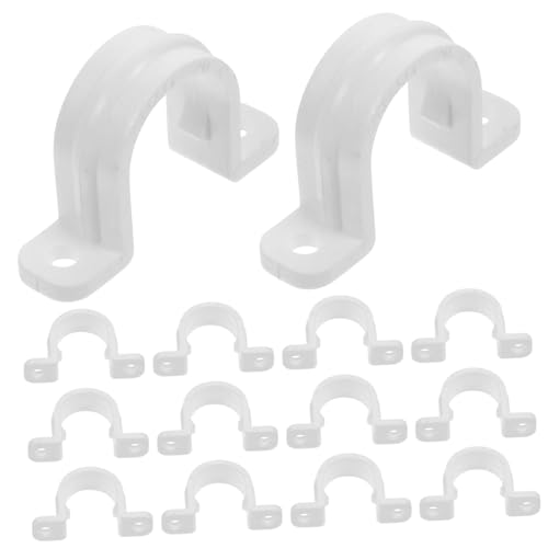 LOORGVEL 60 Stück PVC Rohrschellen U Förmige Halterung Befestigungsklammern Isoliert Flammschutz Weiß für Kabelhalter Leerrohr Montage Praktisch Robust LOORGVEL 60 Stück PVC Rohrschellen U Förmige Halterung Befestigungsklammern Isoliert Flammschutz Weiß für Kabelhalter Leerrohr Montage Praktisch Robust von LOORGVEL