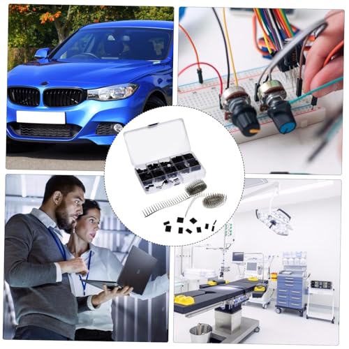 LOORGVEL 610 Stück Teiliges Pin Header Steckverbinder mit Crimp Kabel Jumper Terminal Transparentes Aufbewahrungsbox Sortiment für Automotive Elektronik und Haushaltsgeräte von LOORGVEL