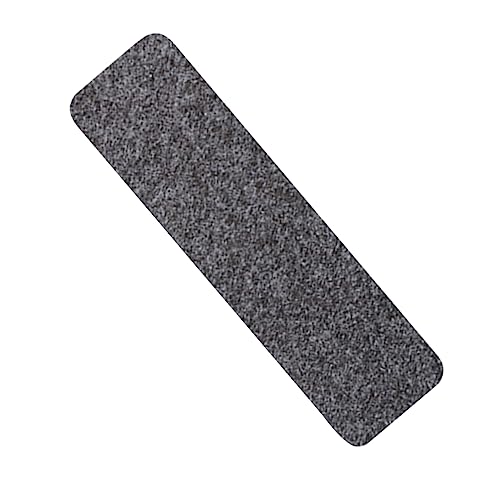 LOORGVEL 7 Stück Rutschfeste Treppenaufkleber Teiliges Selbstklebende Stufenmatten für Geräuschreduzierung und Boden Schutz für Wohnzimmer Küche und Dunkelgrau von LOORGVEL