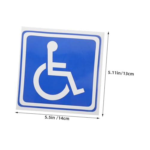 LOORGVEL 7 Stück Teiliges Rollstuhlfahrer Bumper Sticker Selbstklebende Wasserdichte Behinderten aufkleber Fenster Autotür Dekor Robustes Vinyl für Wetterbedingungen von LOORGVEL