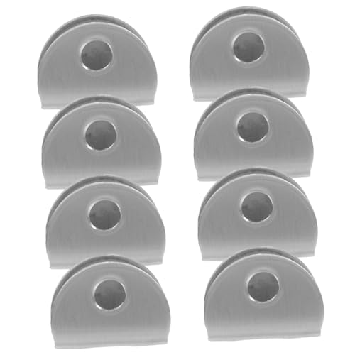 LOORGVEL 8 Stück Edelstahl Glasregalhalter Halbrund Mittlere Schwerlast Spiegelklemme Stabiler Glasscheiben Halterung ohne Bohren für Bücherregal Schrank Glasbodenträger LOORGVEL 8 Stück Edelstahl Glasregalhalter Halbrund Mittlere Schwerlast Spiegelklemme Stabiler Glasscheiben Halterung ohne Bohren für Bücherregal Schrank Glasbodenträger von LOORGVEL