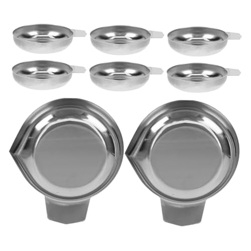 LOORGVEL 8 Stück Teiliges Edelstahl Wiegeschalen mit Praktischem Griff Kompakt und Robust für Präzises Wiegen von Schmuck Lebensmitteln Laborproben und Pulvern für Digitale Waagen LOORGVEL 8 Stück Teiliges Edelstahl Wiegeschalen mit Praktischem Griff Kompakt und Robust für Präzises Wiegen von Schmuck Lebensmitteln Laborproben und Pulvern für Digitale Waagen von LOORGVEL