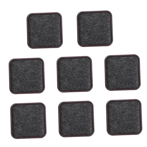 LOORGVEL 8 Stück Teiliges Möbel Stopper Braun rutschfeste Bodenschoner aus Aluminium für Stuhl und Sofarollen Schutz vor Kratzern und Eindrücken Fliesen Holz und Laminatböden von LOORGVEL