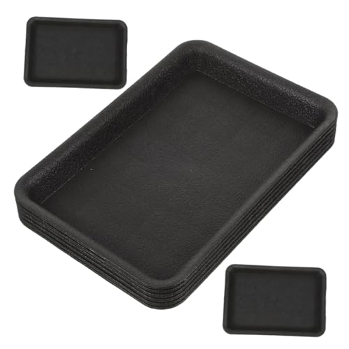 LOORGVEL 8 Stück Teiliges Rechteckige Pflanzenschalen Kunststoff wasserdichte Pflanzuntersetzer für Bonsai und Blumentöpfe Praktische Pflanzschalen für Indoor und Outdoor Pflanzenpflege von LOORGVEL