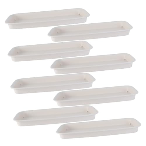 LOORGVEL 8 Stück Teiliges Rechteckiges Pflanzgefäß untersetzer Robustem Kunststoff Wasserdichter Pflanzentablett Saucer für Innen Außenbereich Passend Kunststofftöpfe Stabiler LOORGVEL 8 Stück Teiliges Rechteckiges Pflanzgefäß untersetzer Robustem Kunststoff Wasserdichter Pflanzentablett Saucer für Innen Außenbereich Passend Kunststofftöpfe Stabiler von LOORGVEL