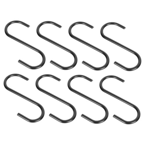 LOORGVEL 8 Stück Teiliges S Förmiges Eisenhaken Schwarz Schwere Metallhaken zum Einhängen Vielseitig für Küche Garten Blumentöpfe und Aufbewahrung Robust und Installieren LOORGVEL 8 Stück Teiliges S Förmiges Eisenhaken Schwarz Schwere Metallhaken zum Einhängen Vielseitig für Küche Garten Blumentöpfe und Aufbewahrung Robust und Installieren von LOORGVEL
