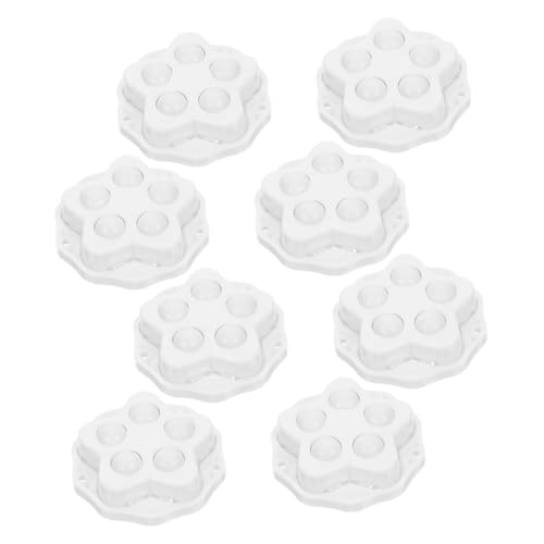 LOORGVEL 8 Stück Teiliges Selbstklebende Nylon Möbelrollen mit Drehfunktion Hohe Tragfähigkeit Werkzeuglose Montage Geeignet für Küchenmaschinen Möbel und Aufbewahrungsboxen von LOORGVEL