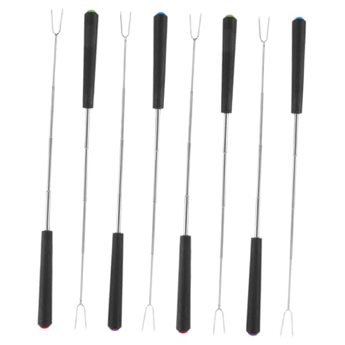 LOORGVEL 8 Stück Teiliges Teleskop Grillbesteck aus Edelstahl Ausziehbare Marshmallow Roasting Sticks mit Ergonomischen Farbigen Griffen Hitzebeständig und Bruchsicher für Lagerstelle LOORGVEL 8 Stück Teiliges Teleskop Grillbesteck aus Edelstahl Ausziehbare Marshmallow Roasting Sticks mit Ergonomischen Farbigen Griffen Hitzebeständig und Bruchsicher für Lagerstelle von LOORGVEL