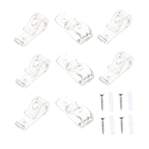 LOORGVEL 8 Stück Teiliges Transparente Gardinenhaken aus Kunststoff Leichte Robuste Vorhanghalterung zur Einfachen Befestigung von Rollos und Jalousien Wiederverwendbar Vielseitig für LOORGVEL 8 Stück Teiliges Transparente Gardinenhaken aus Kunststoff Leichte Robuste Vorhanghalterung zur Einfachen Befestigung von Rollos und Jalousien Wiederverwendbar Vielseitig für von LOORGVEL