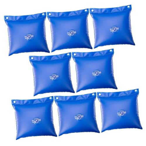 LOORGVEL 8 Stück Teiliges Winterzubehör Pool Wandtaschen aus PVC Wasserabweisend und Robust zur Sicheren Fixierung von Oberirdischen Schwimmbecken Winterabdeckungen Stabil und Vielseitig von LOORGVEL