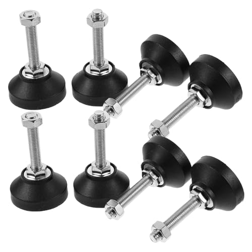 LOORGVEL 8 Stück Verstellbare Möbelfüße Teiliges Höhenverstellbare Nivellierungsfüße für Tische Schränke und rutschfeste Gummibasis für Unebene Böden LOORGVEL 8 Stück Verstellbare Möbelfüße Teiliges Höhenverstellbare Nivellierungsfüße für Tische Schränke und rutschfeste Gummibasis für Unebene Böden von LOORGVEL