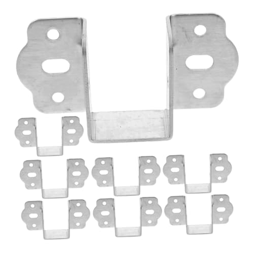 LOORGVEL 8Stücke Metall Eckbeschläge für Bettrahmen Teiliges U Förmige Halterungen Stabile Unterstützung für Bettgestelle Einfache Installation Geräuschlos von LOORGVEL