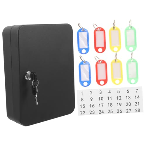 LOORGVEL Abschließbarer Schlüsselkasten aus Wandmontage Key Locker Box mit Großem Fassungsvermögen Stabile Eisenkonstruktion Sichere Schlüsselaufbewahrung für Haus und Immobilienverwaltung von LOORGVEL