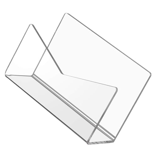 LOORGVEL Acryl Briefablage Transparent Stabil Leichter Schreibtisch Organizer für Büro Dokumentenhalter Tischregal Geeignet für Akten Briefe und Bücher Praktisches Aufbewahrungsregal von LOORGVEL
