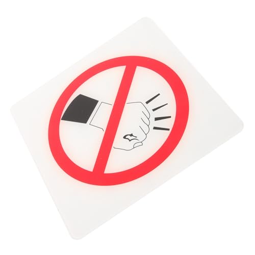 LOORGVEL Acryl Schild Klares No Knocking Warnschild mit Lesbarer Schrift Wetterfestes Türschild für Innen und Außen Einfache Wand Türmontage Praktisches Schutzzeichen von LOORGVEL