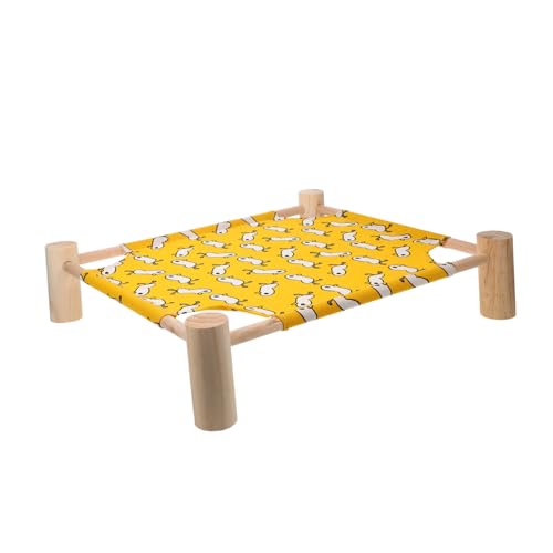 LOORGVEL Adrettes Haustierbett mit Robustem Holzrahmen Abnehmbar und Platzsparend Erhöhtes Design Schützt vor Feuchtigkeit Komfortables Schlafplatz für Hunde und Katzen für Innenbereich LOORGVEL Adrettes Haustierbett mit Robustem Holzrahmen Abnehmbar und Platzsparend Erhöhtes Design Schützt vor Feuchtigkeit Komfortables Schlafplatz für Hunde und Katzen für Innenbereich von LOORGVEL